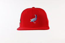 Load image into Gallery viewer, Red Sankofa Snapback Baseball Cap
